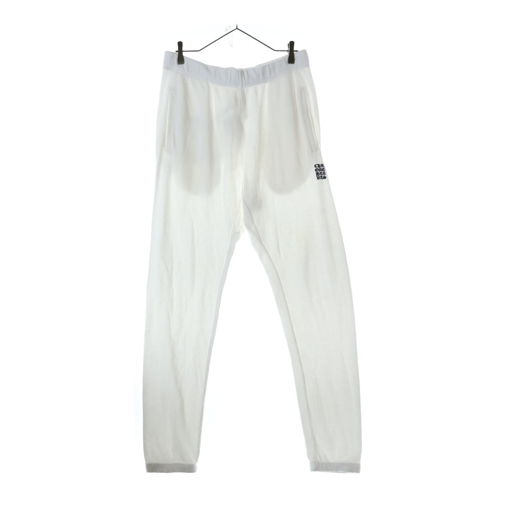 CHROME HEARTS(クロムハーツ) Y NOT Sweat Pants ロゴ刺繍ワイノットスウェットロングパンツ ホワイト