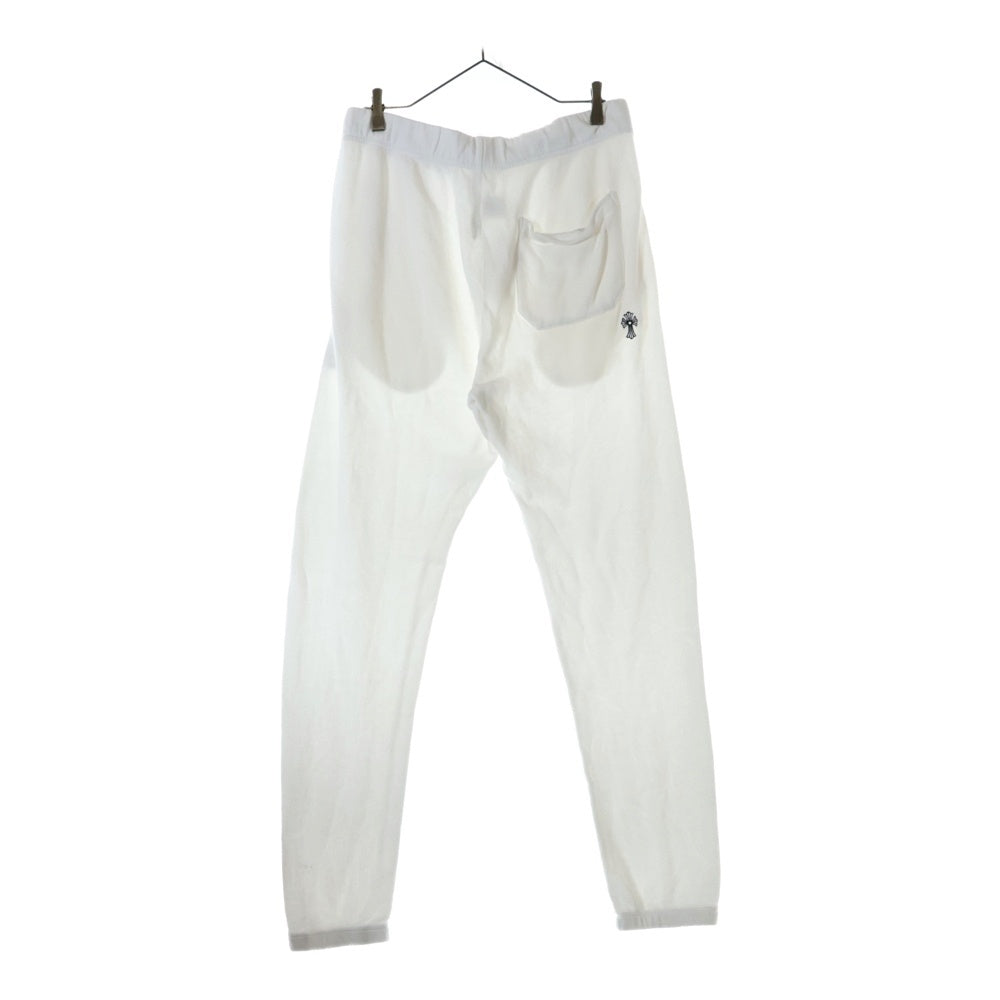 CHROME HEARTS(クロムハーツ) Y NOT Sweat Pants ロゴ刺繍ワイノットスウェットロングパンツ ホワイト