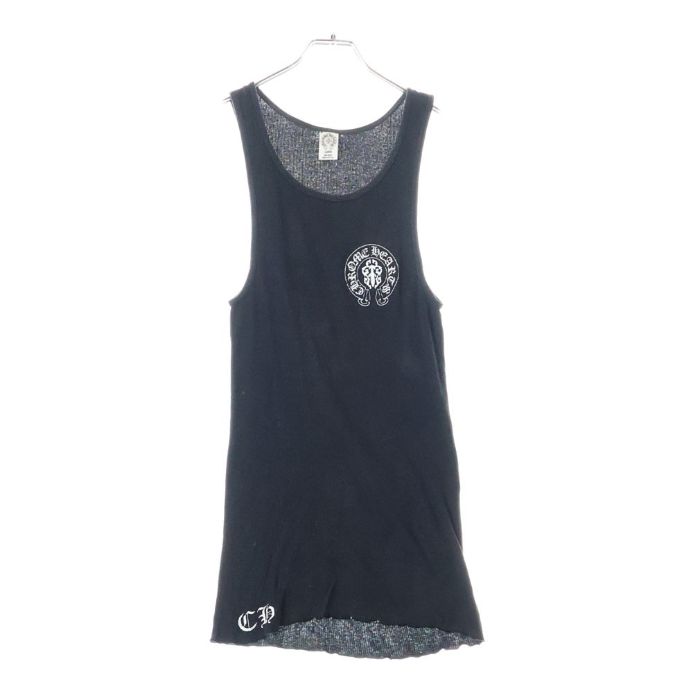CHROME HEARTS(クロムハーツ) OLD オールド アメリカンフラッグ バインダガー プリントリブタンクトップ ノースリーブ ブラック