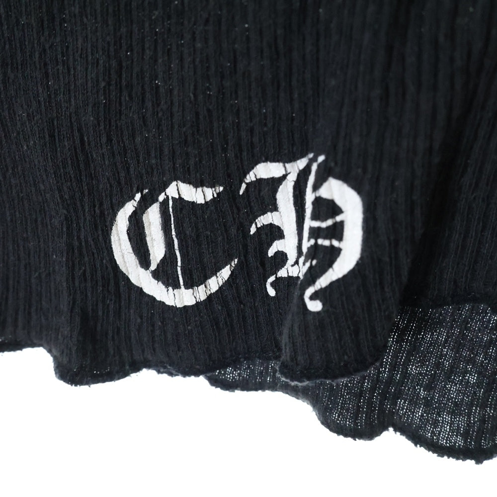 CHROME HEARTS(クロムハーツ) OLD オールド アメリカンフラッグ バインダガー プリントリブタンクトップ ノースリーブ ブラック