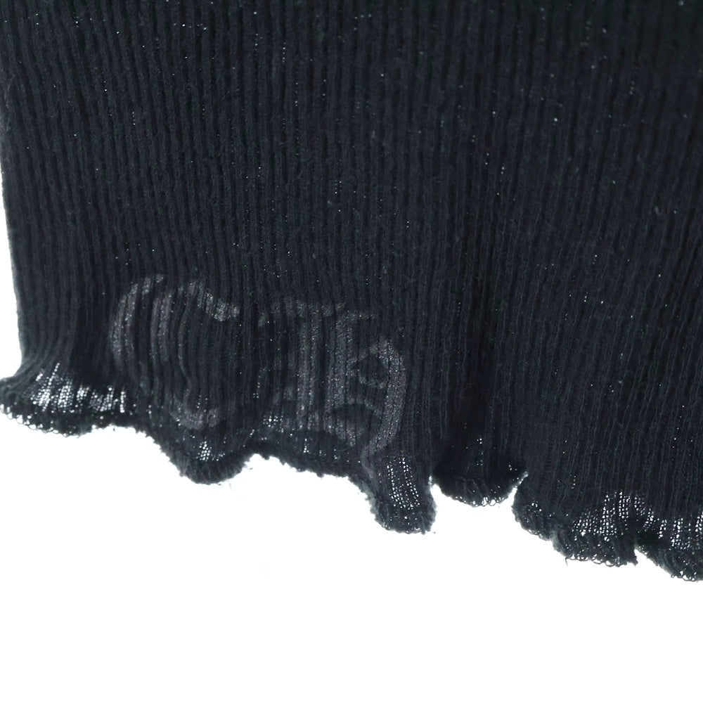 CHROME HEARTS(クロムハーツ) OLD FOTI オールド フォティ プリントリブタンクトップ ノースリーブ ブラック/レッド
