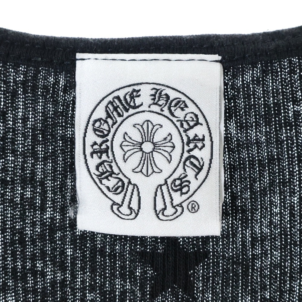 CHROME HEARTS(クロムハーツ) OLD FOTI オールド フォティ プリントリブタンクトップ ノースリーブ ブラック/レッド