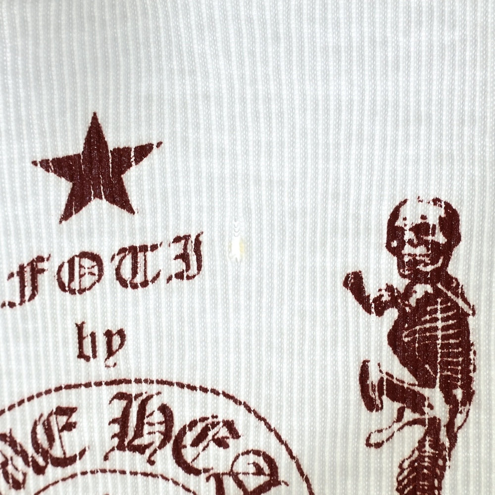 CHROME HEARTS(クロムハーツ) OLD FOTI オールド フォティ プリントリブタンクトップ ノースリーブ ホワイト