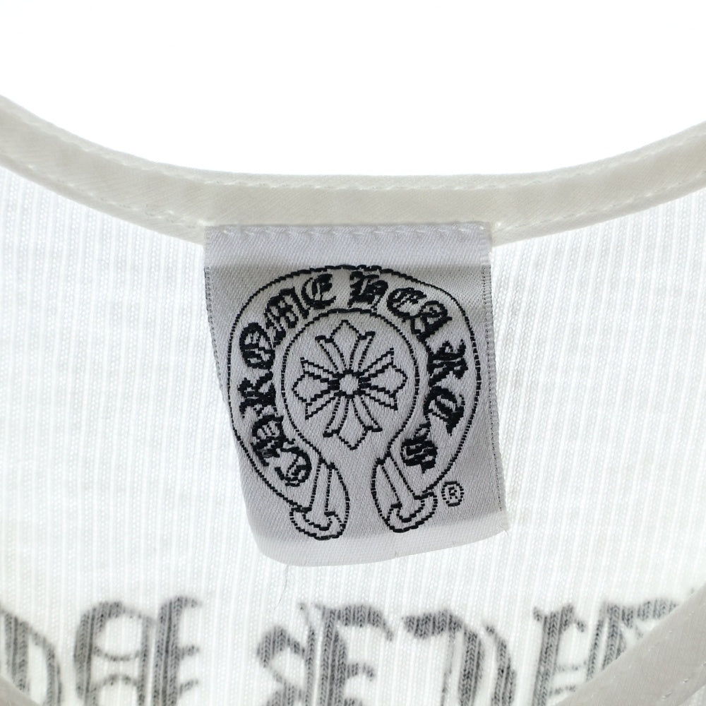 CHROME HEARTS(クロムハーツ) OLD VINE DAGGER HORSESHOE オールド 東京限定 ヴァインダガー ホースシュー リブタンクトップ ノースリーブ ホワイト