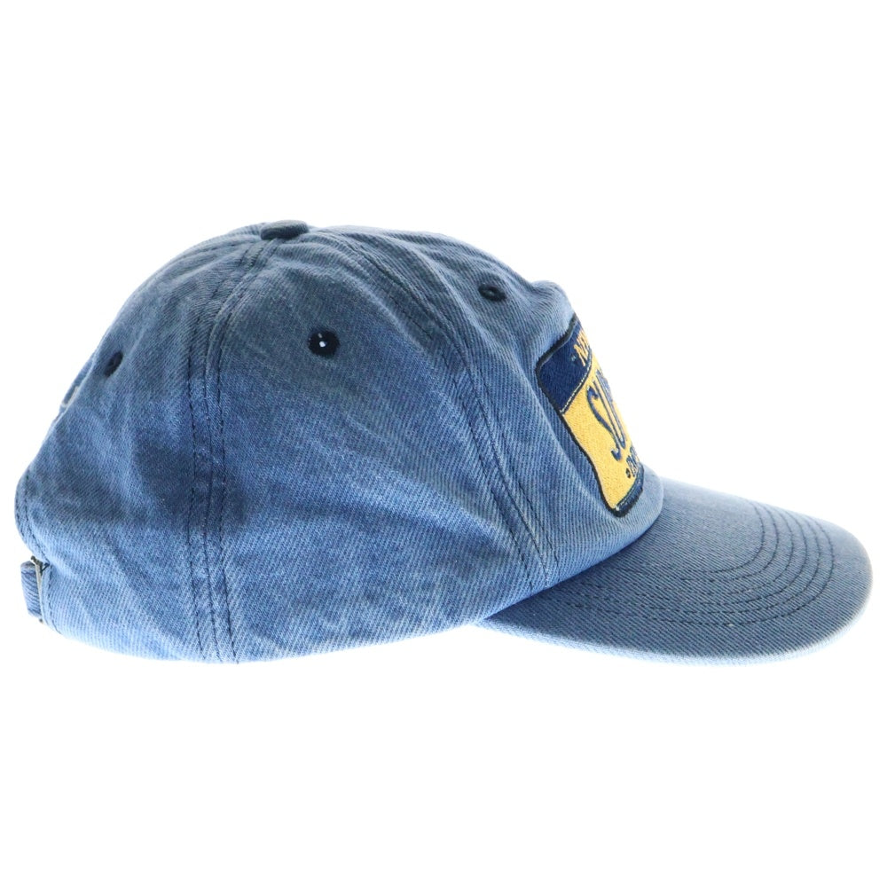 SUPREME(シュプリーム) 25SS License Plate 6-Panel Cap ライセンスプレート6パネルデニムキャップ 帽子 インディゴブルー