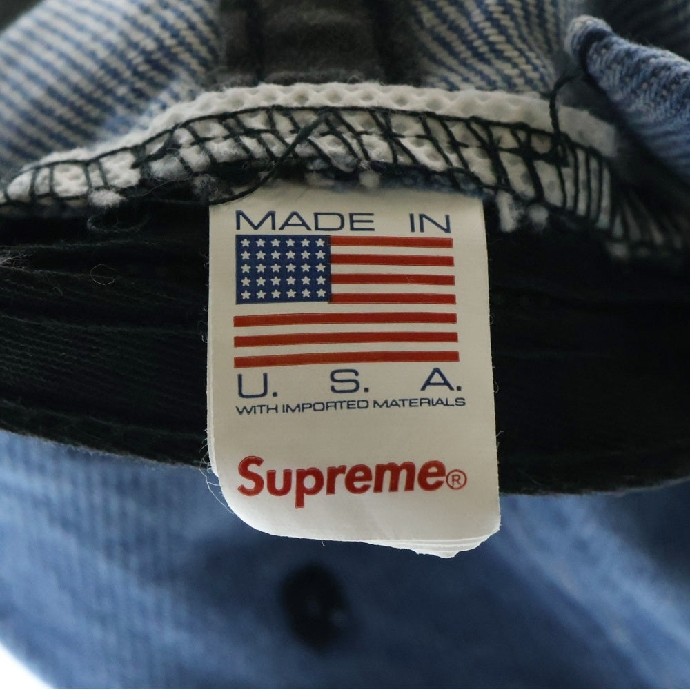 SUPREME(シュプリーム) 25SS License Plate 6-Panel Cap ライセンスプレート6パネルデニムキャップ 帽子 インディゴブルー