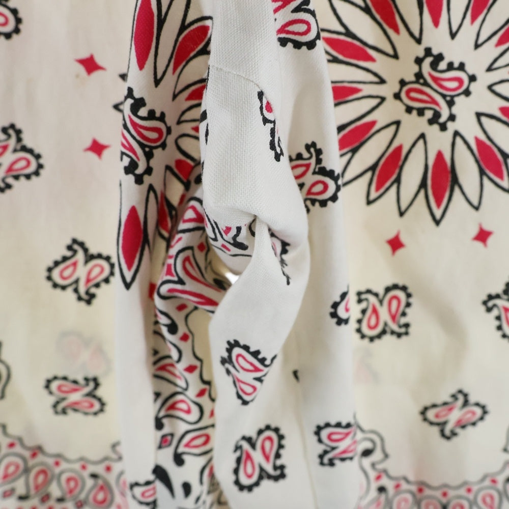Sacai(サカイ) 22SS Bandana Print Pants 22-02691M バンダナプリントベルテッドパンツ ホワイト/ピンク