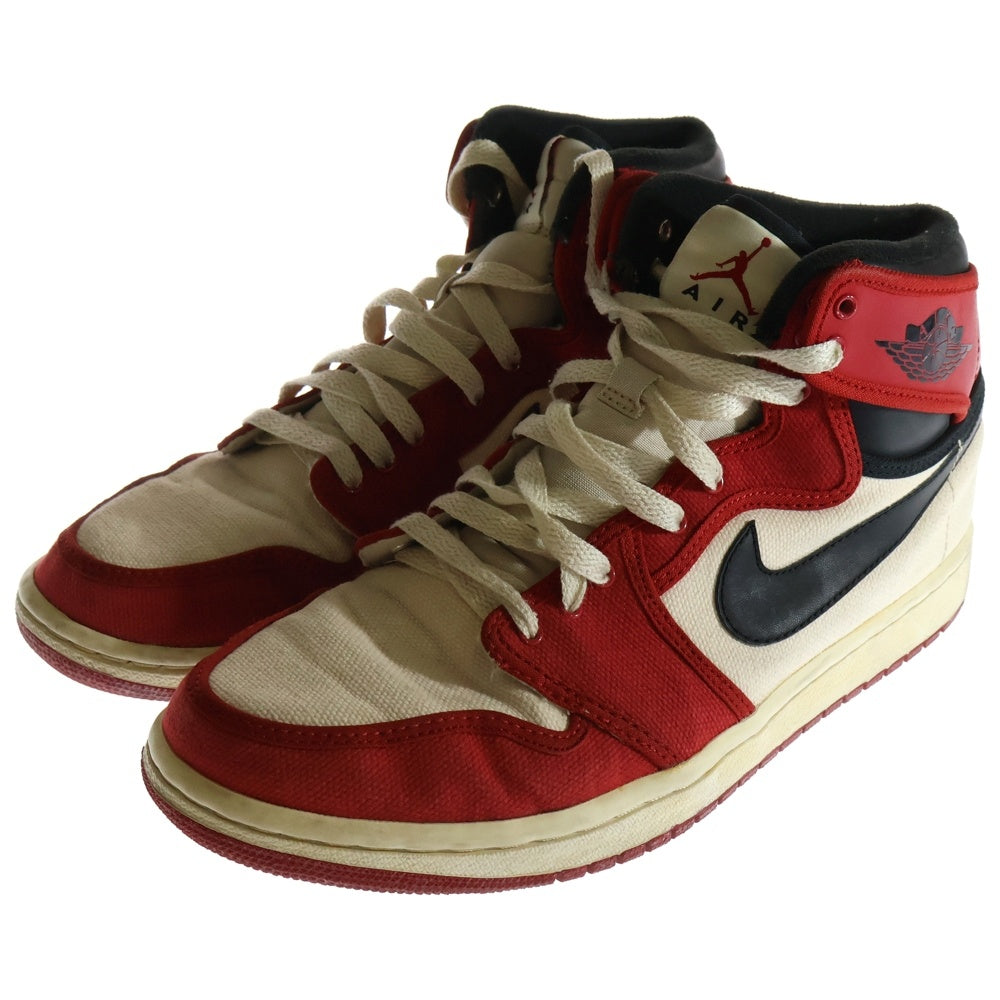 NIKE(ナイキ) RETRO KO HIGH 402297-101 エアジョーダン1 ノックアウト ハイカットスニーカー シカゴ US9.5/27.5cm ホワイト/レッド
