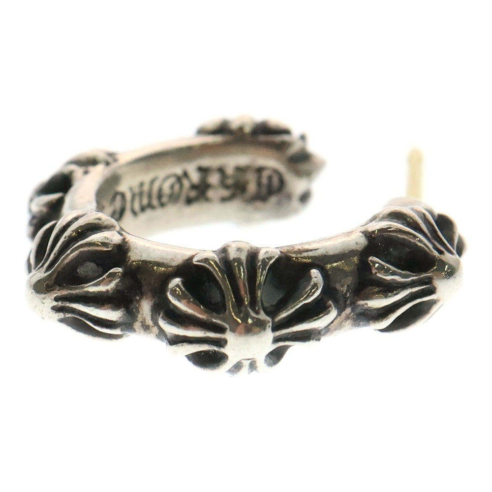CHROME HEARTS(クロムハーツ) HOOP CROSS クロスバンド フープピアス シルバー BCA100