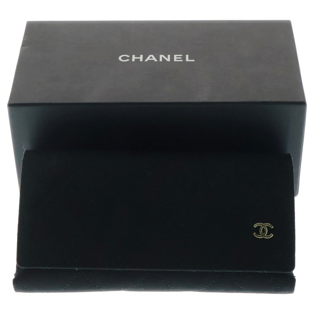 CHANEL(シャネル) パイロット シェイプ レザー デニムフレーム アイウェア 眼鏡 4290-Q ゴールド