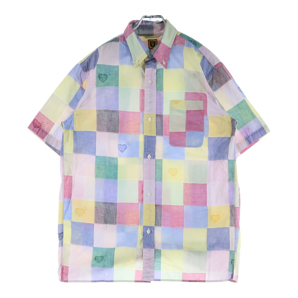 HUMAN MADE(ヒューマンメイド) PATCHWORK SHIRT パッチワーク 半袖シャツ マルチ