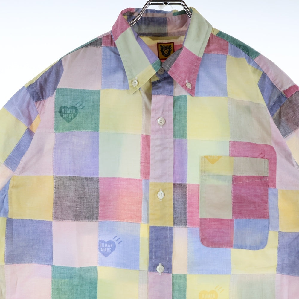 HUMAN MADE(ヒューマンメイド) PATCHWORK SHIRT パッチワーク 半袖シャツ マルチ