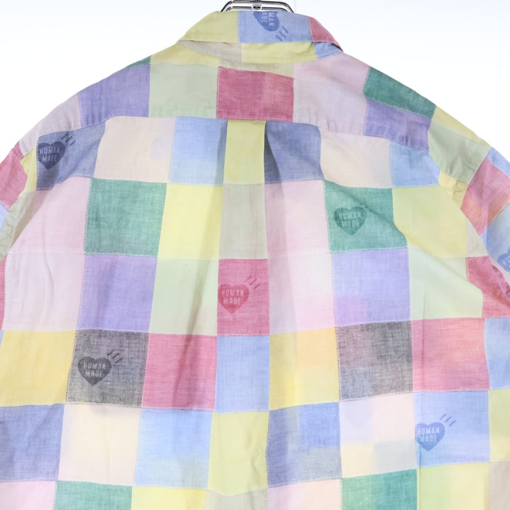 HUMAN MADE(ヒューマンメイド) PATCHWORK SHIRT パッチワーク 半袖シャツ マルチ