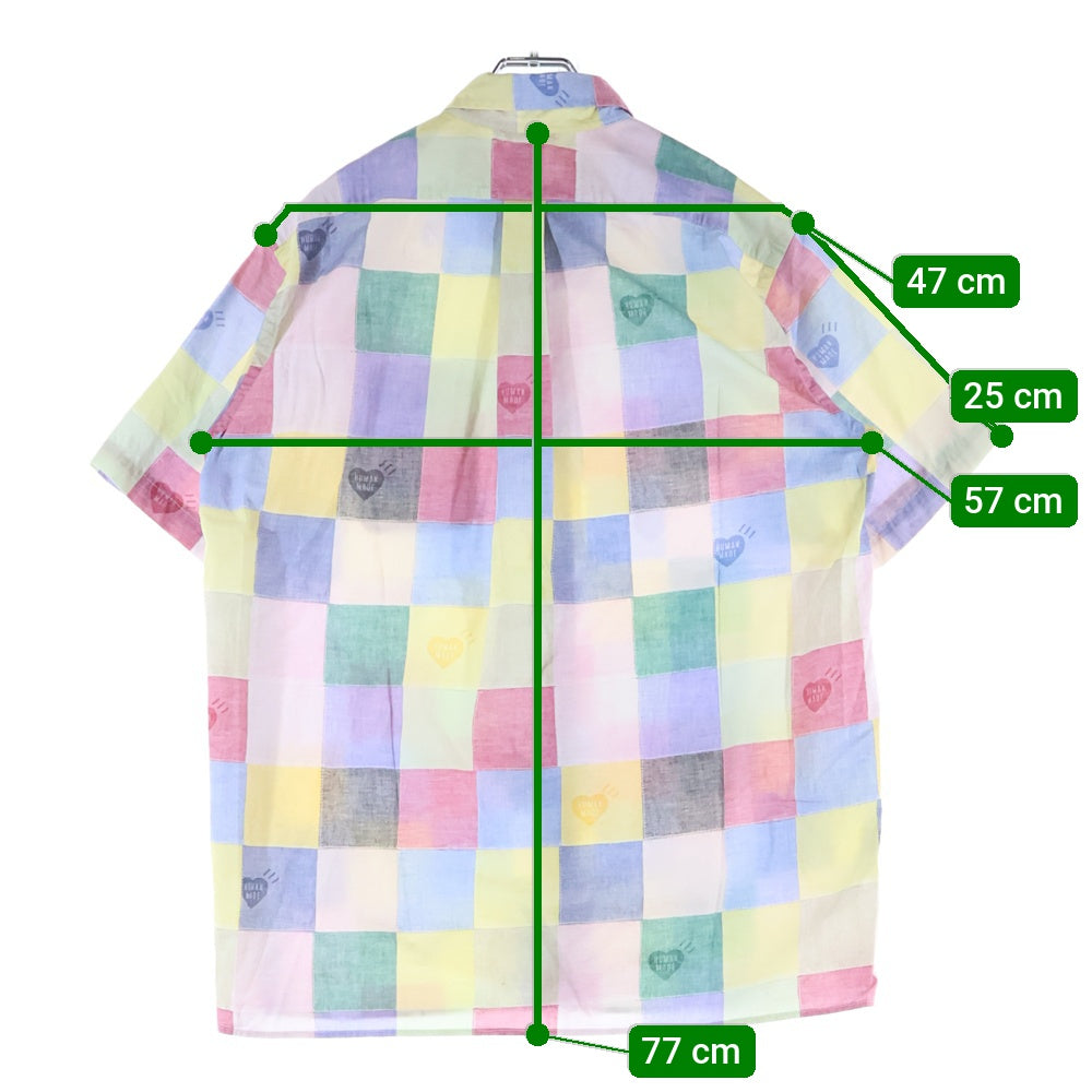 HUMAN MADE(ヒューマンメイド) PATCHWORK SHIRT パッチワーク 半袖シャツ マルチ
