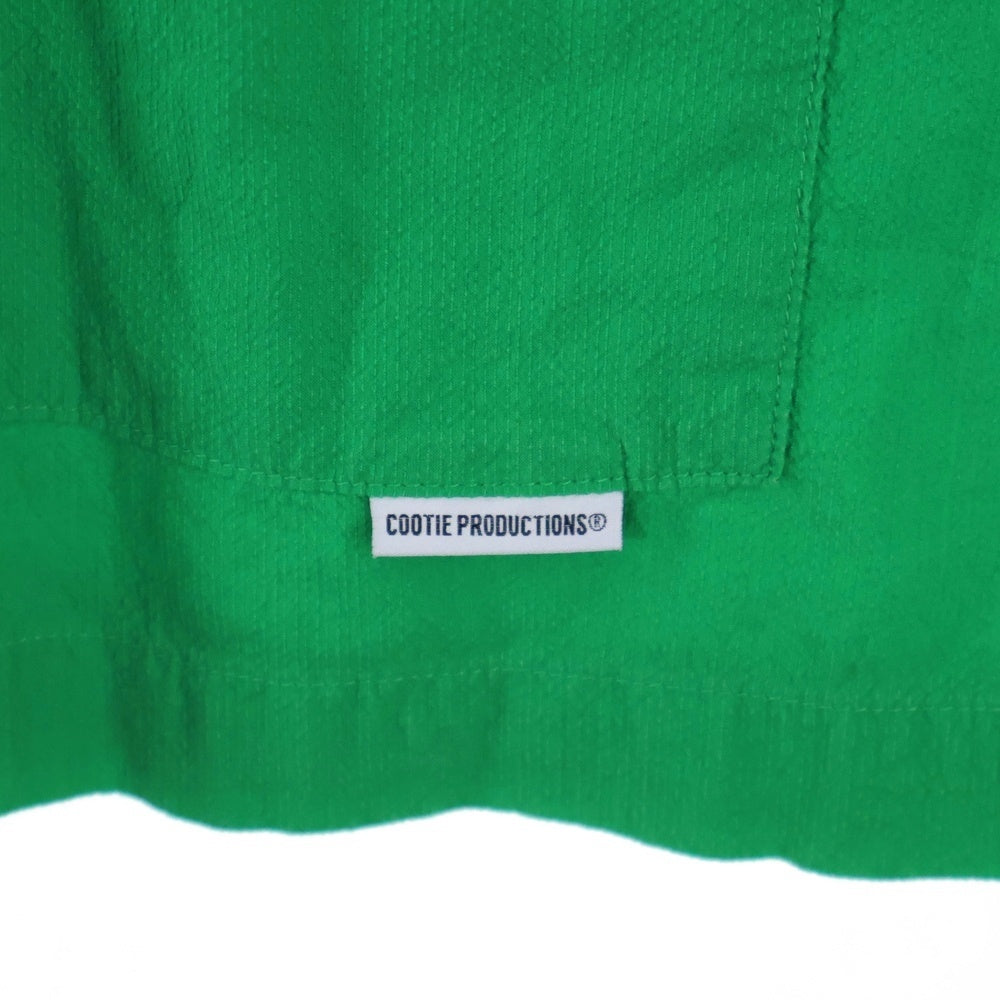 COOTIE PRODUCTIONS(クーティー プロダクションズ) Finx Cotton Cordlane Open Collar S/S Shirt オープン半袖シャツ グリーン