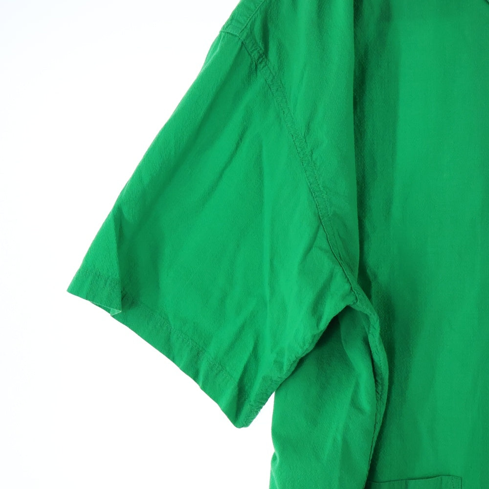 COOTIE PRODUCTIONS(クーティー プロダクションズ) Finx Cotton Cordlane Open Collar S/S Shirt オープン半袖シャツ グリーン