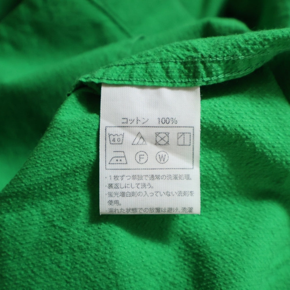 COOTIE PRODUCTIONS(クーティー プロダクションズ) Finx Cotton Cordlane Open Collar S/S Shirt オープン半袖シャツ グリーン