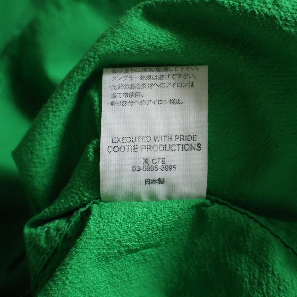 COOTIE PRODUCTIONS(クーティー プロダクションズ) Finx Cotton Cordlane Open Collar S/S Shirt オープン半袖シャツ グリーン