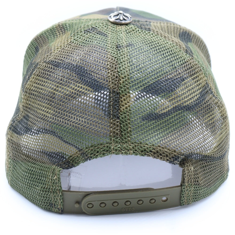CHROME HEARTS(クロムハーツ) オールド TRUCKER CAP トラッカーキャップ クロスボール付メッシュキャップ カモフラ柄 帽子 迷彩 カーキ