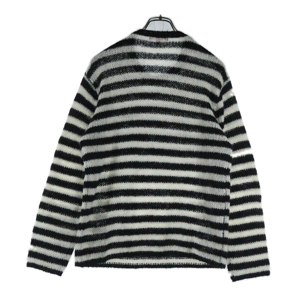 SUPREME(シュプリーム) 19AW Stripe Mohair Sweater ストライプ モヘアセーター ニット ブラック/ホワイト
