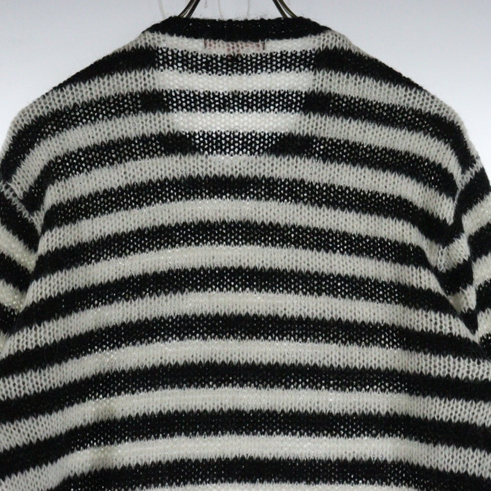 SUPREME(シュプリーム) 19AW Stripe Mohair Sweater ストライプ モヘアセーター ニット ブラック/ホワイト