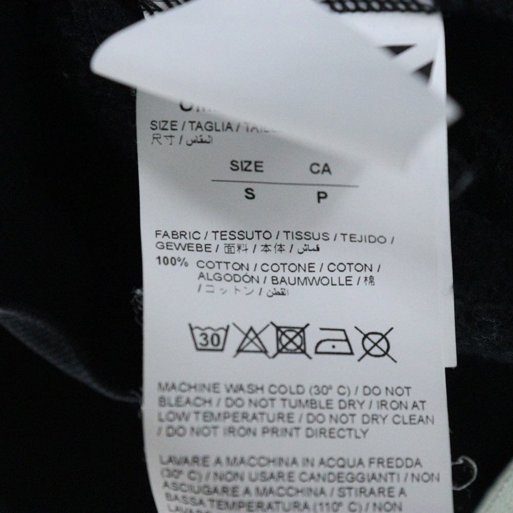 OFF-WHITE(オフホワイト) バックプリントデザイン クルーネックスウェット パーカー OMBA003S18003215 ブラック