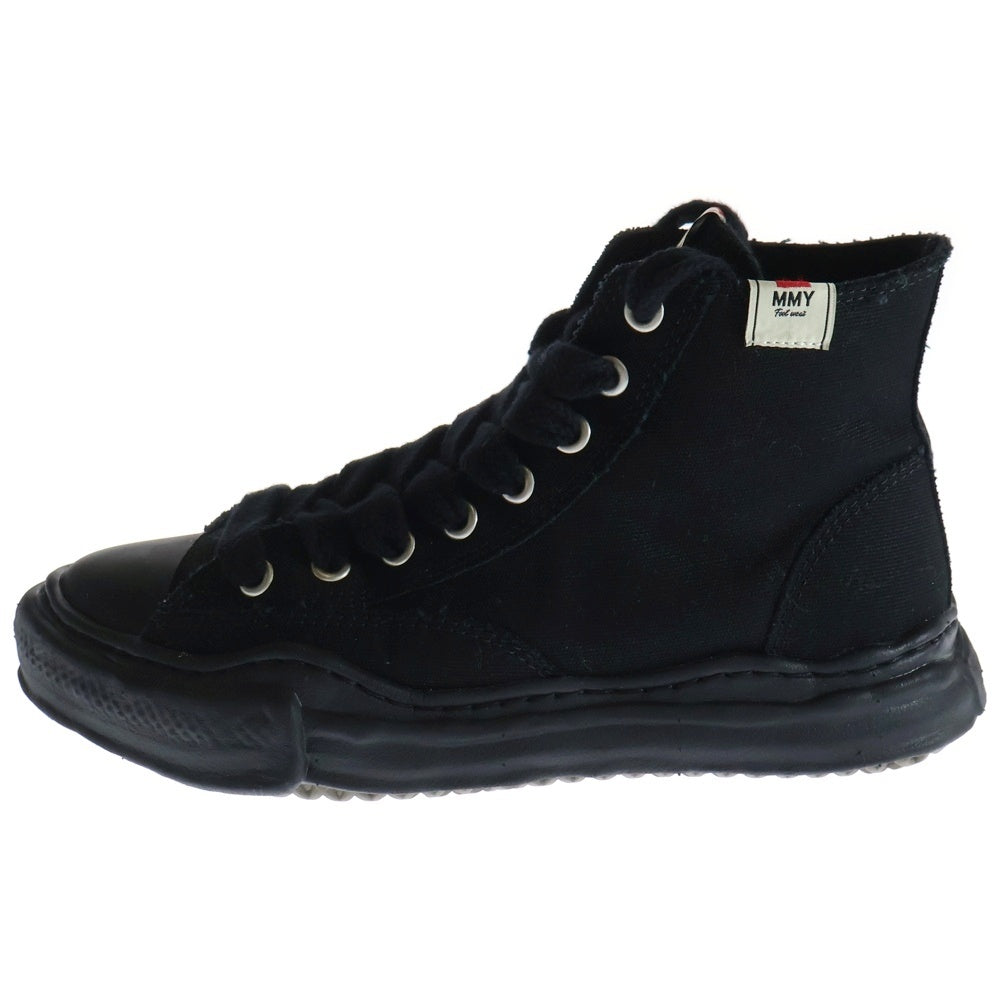 MIHARA YASUHIRO(ミハラヤスヒロ) PETERSON OG Sole Canvas High-top Sneaker A01FW701 ピーターソン オリジナルソール キャンバス ハイトップ スニーカー シューズ ブラック