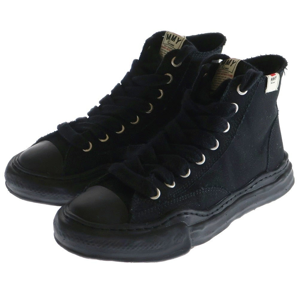 MIHARA YASUHIRO(ミハラヤスヒロ) PETERSON OG Sole Canvas High-top Sneaker A01FW701 ピーターソン オリジナルソール キャンバス ハイトップ スニーカー シューズ ブラック