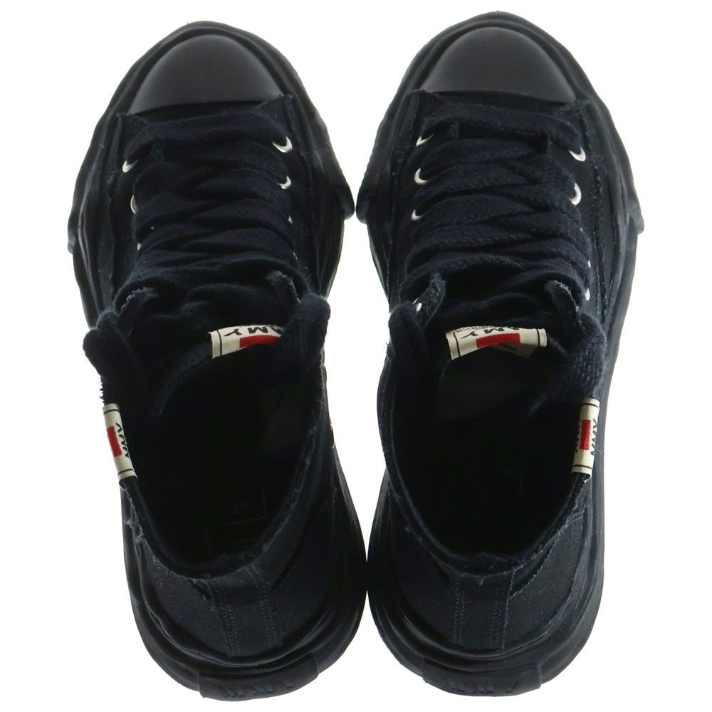 MIHARA YASUHIRO(ミハラヤスヒロ) PETERSON OG Sole Canvas High-top Sneaker A01FW701 ピーターソン オリジナルソール キャンバス ハイトップ スニーカー シューズ ブラック