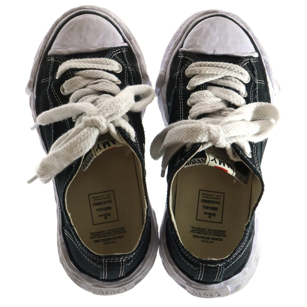 MIHARA YASUHIRO(ミハラヤスヒロ) HANK ORIGINAL SOLE CANVAS LOWCUT SNEAKER A11FW702 ハンク ソール キャンバス ローカットスニーカー シューズ ブラック