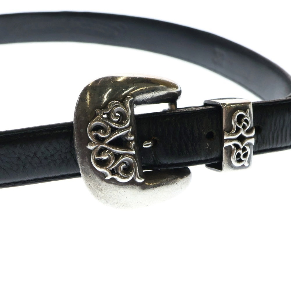 CHROME HEARTS(クロムハーツ) BLT CLASSIC 3PC クラシック 3ピース レザーベルト ブラック/シルバー