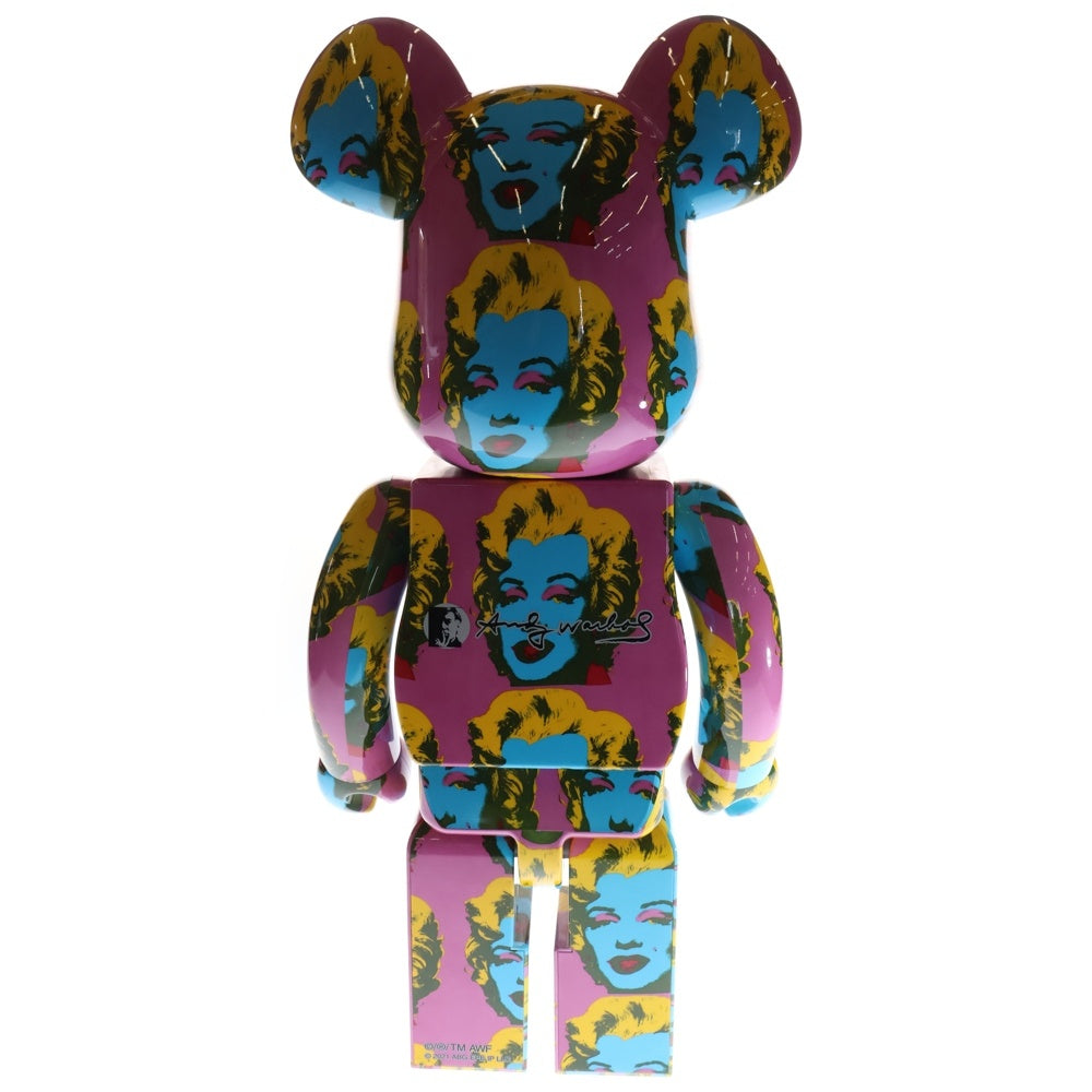MEDICOM TOY(メディコムトイ) BE@RBRICK Andy Warhol Marilyn Monroe #2 1000% ベアブリック マリリンモンローデザイン フィギュア マルチ