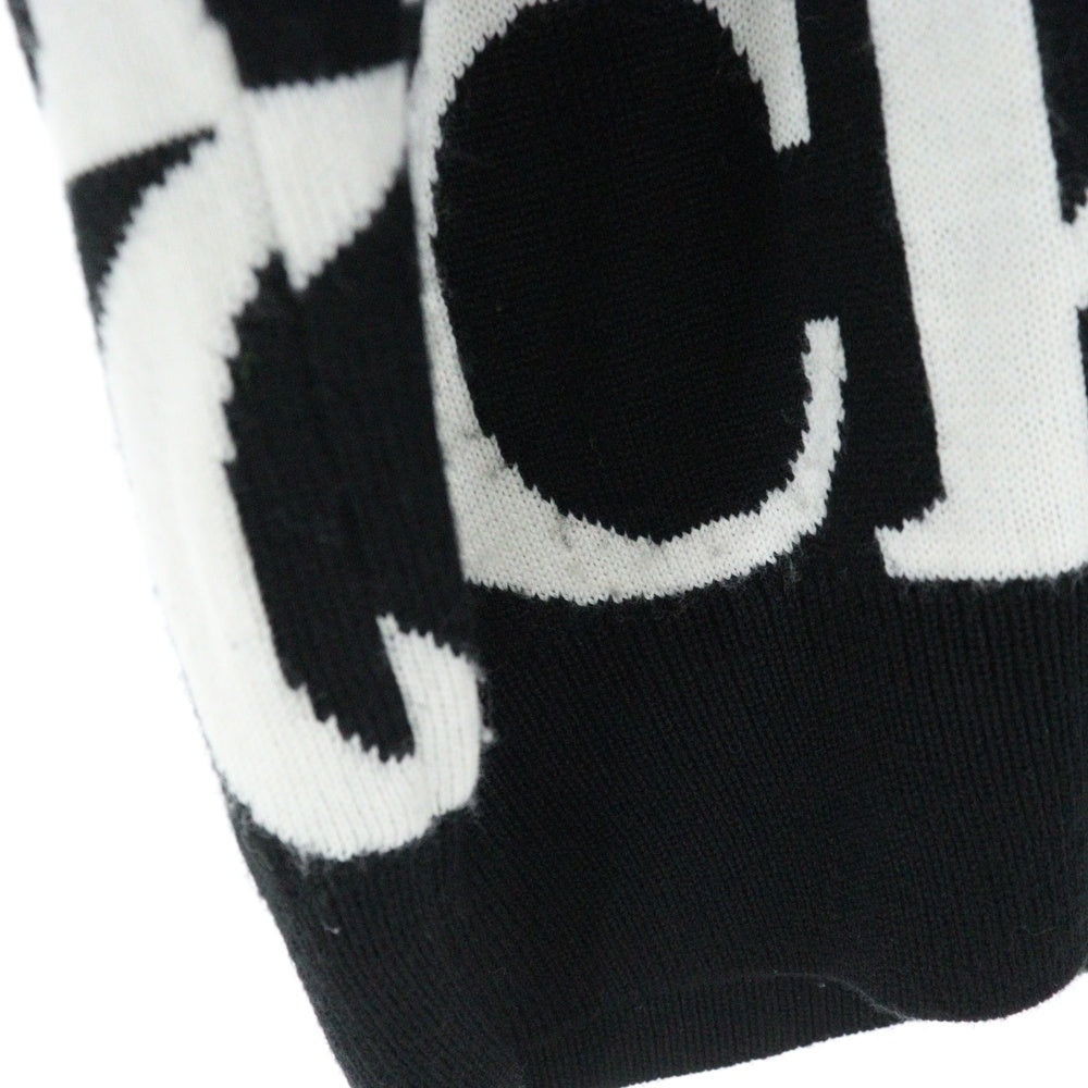 SUPREME(シュプリーム) 20AW fuck sweater ファックジャガード クルーネックセーター ブラック/ホワイト