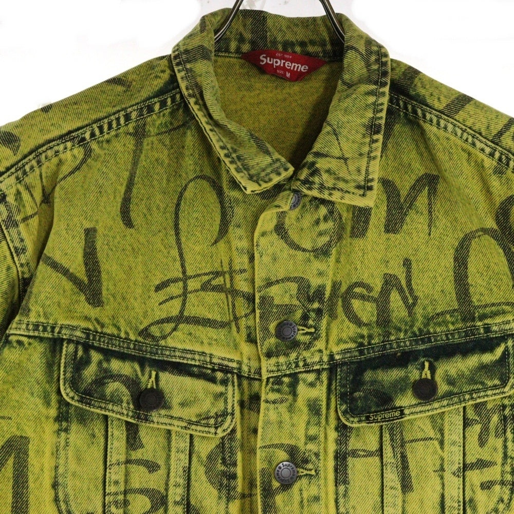 SUPREME(シュプリーム) 20AW Black Ark Denim Trucker Jacket ブラック アーク デニム ジャケット イエロー