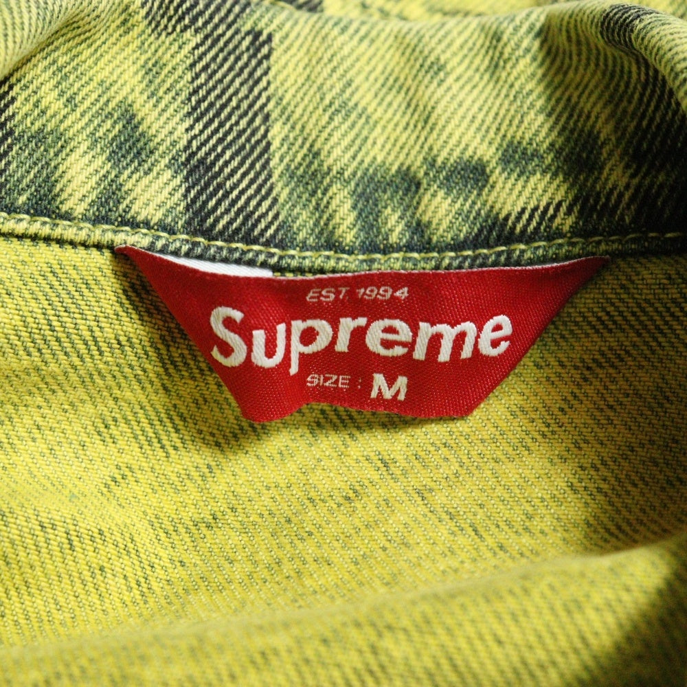 SUPREME(シュプリーム) 20AW Black Ark Denim Trucker Jacket ブラック アーク デニム ジャケット イエロー