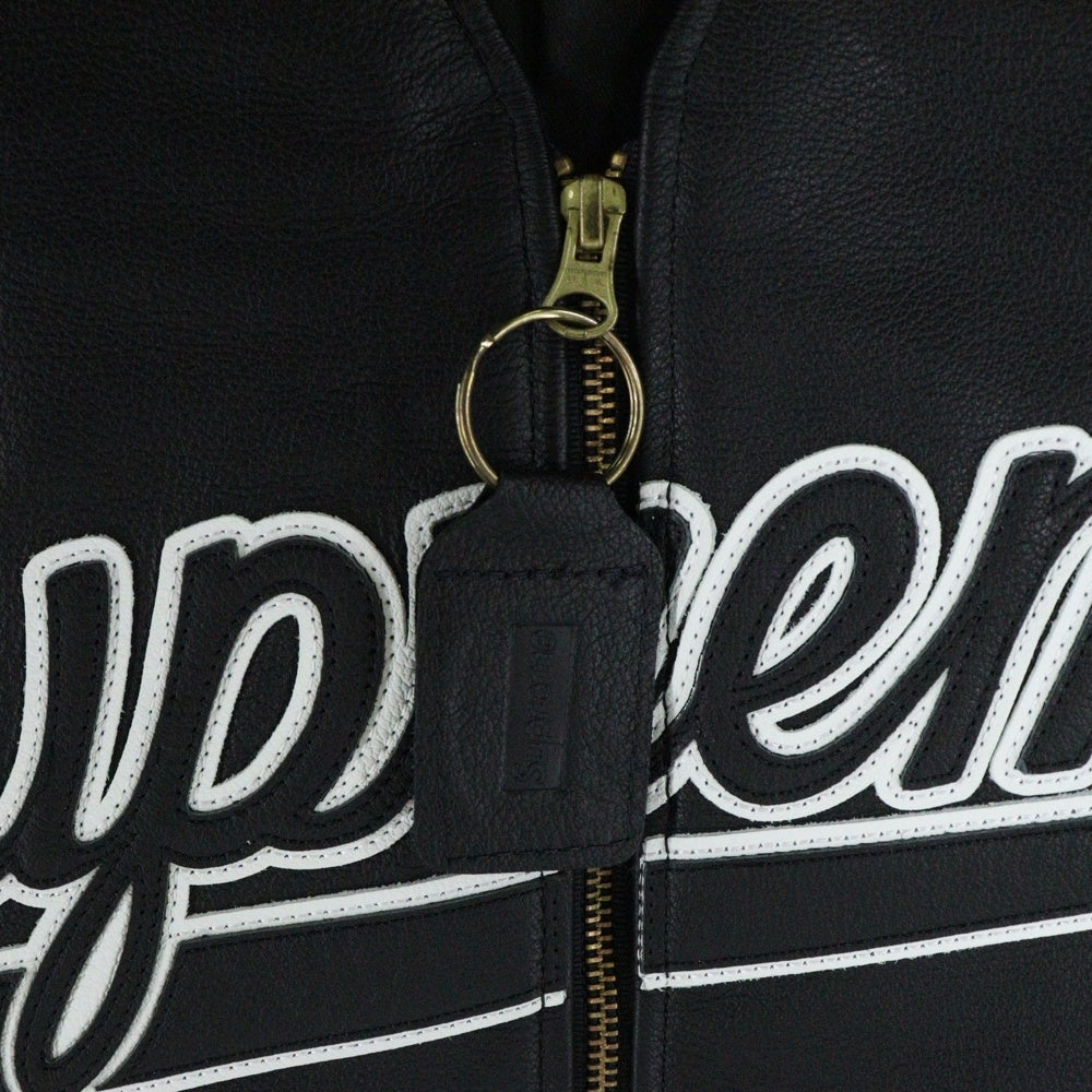 SUPREME(シュプリーム) 21SS × Vanson Leathers Spider Web Vest バンソン スパイダー レザーベスト ジレベスト ブラック