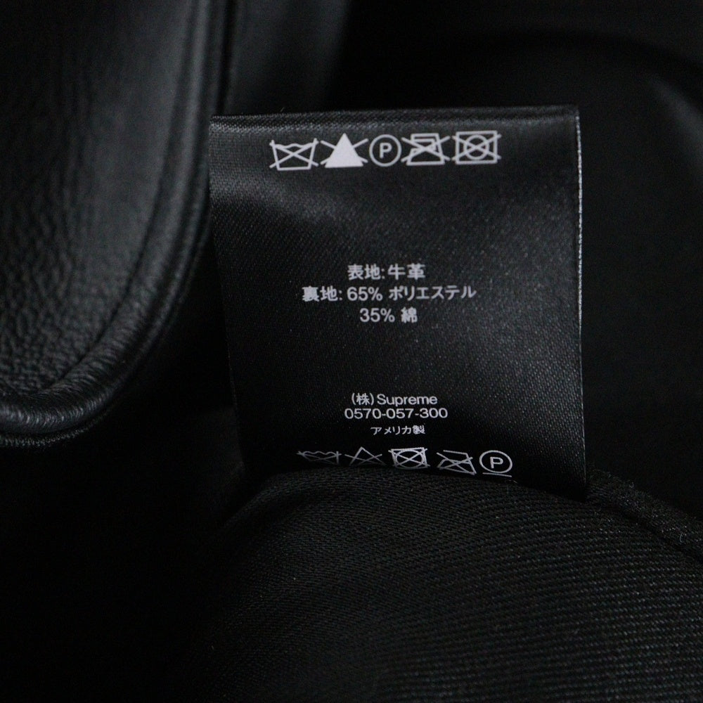 SUPREME(シュプリーム) 21SS × Vanson Leathers Spider Web Vest バンソン スパイダー レザーベスト ジレベスト ブラック