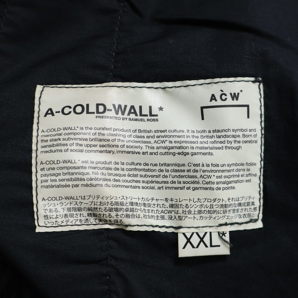 A-COLD-WALL(アコールドウォール) ロゴ総柄 ジョガーパンツ CW9SMT16AP ブラック
