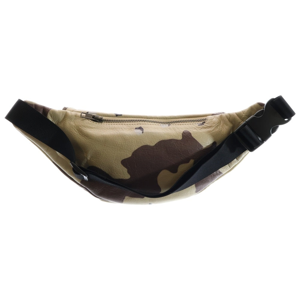 SUPREME(シュプリーム) 17SS Leather Waist Bag レザーウェストバッグ 迷彩柄 ベージュ