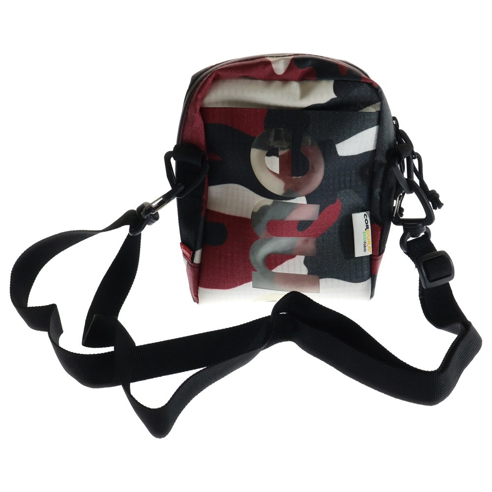 SUPREME(シュプリーム) 21SS Neck Pouch 迷彩柄 ネックポーチ ショルダーバッグ レッド/グレー