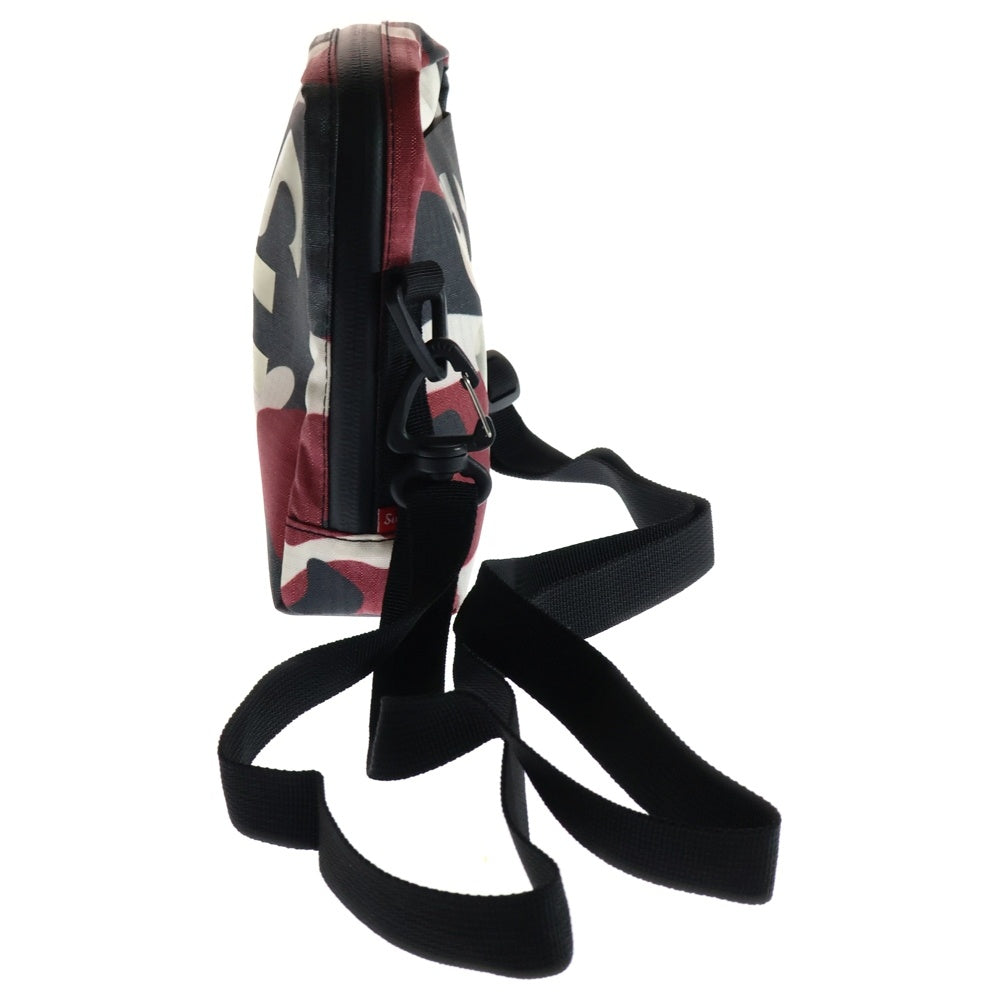 SUPREME(シュプリーム) 21SS Neck Pouch 迷彩柄 ネックポーチ ショルダーバッグ レッド/グレー