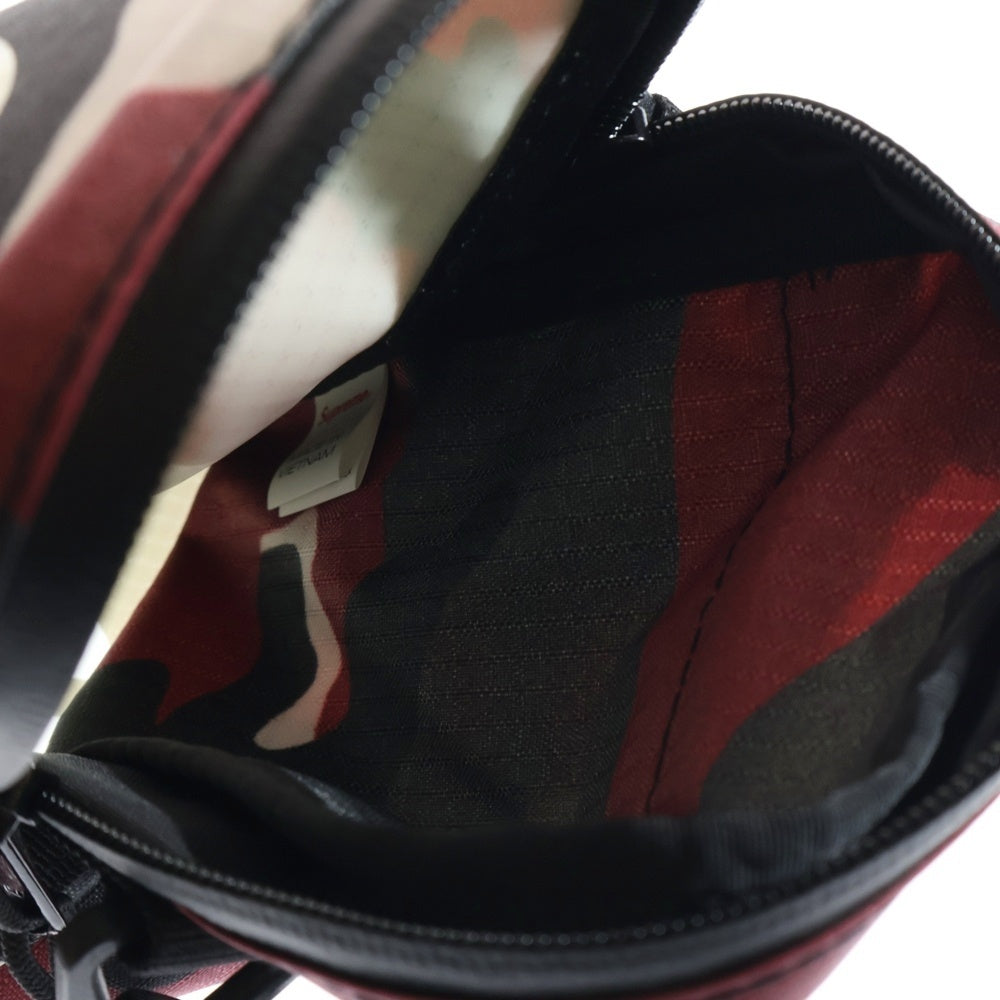 SUPREME(シュプリーム) 21SS Neck Pouch 迷彩柄 ネックポーチ ショルダーバッグ レッド/グレー