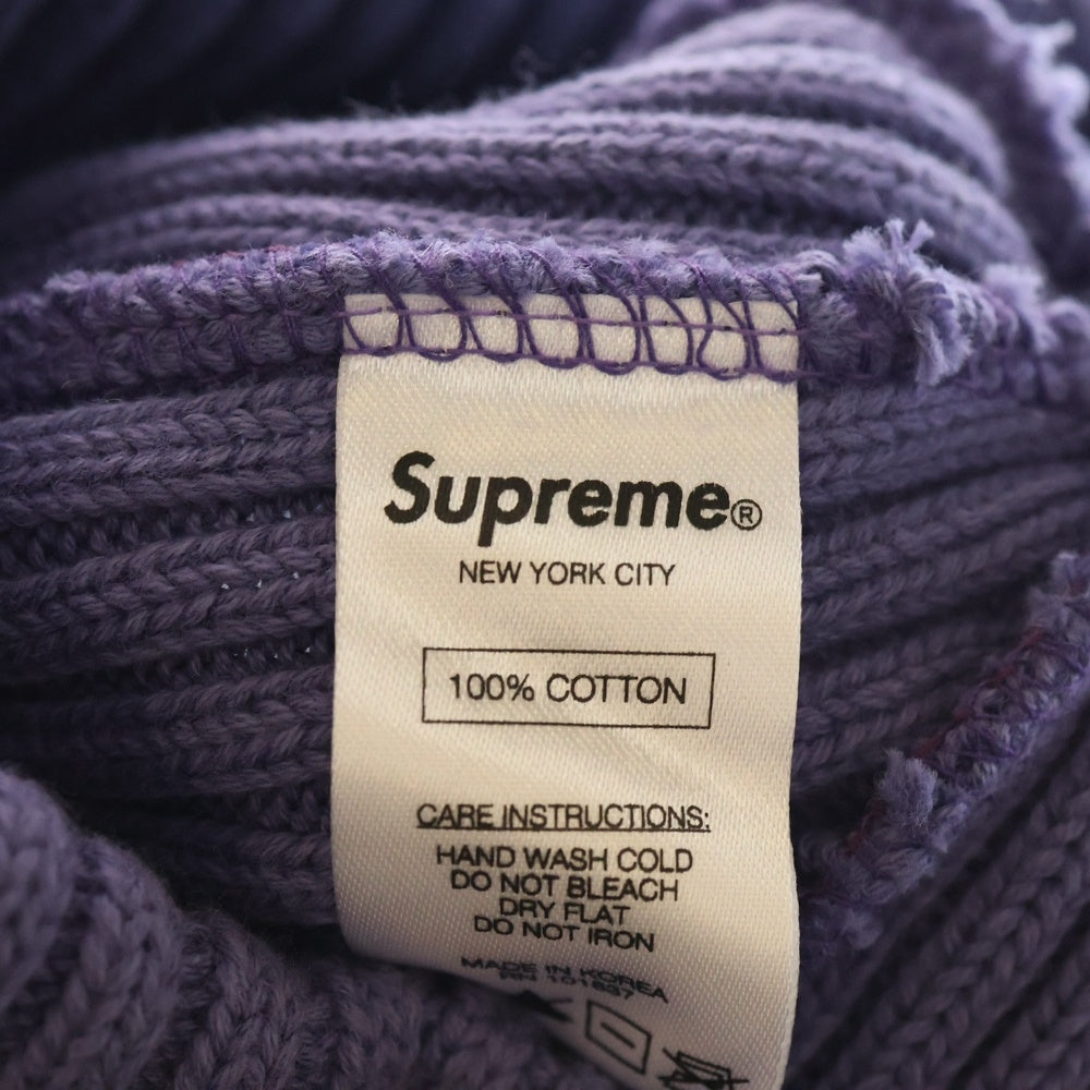 SUPREME(シュプリーム) 16SS OVERDYED BEANIE オーバーダイ ビーニー 帽子 パープル