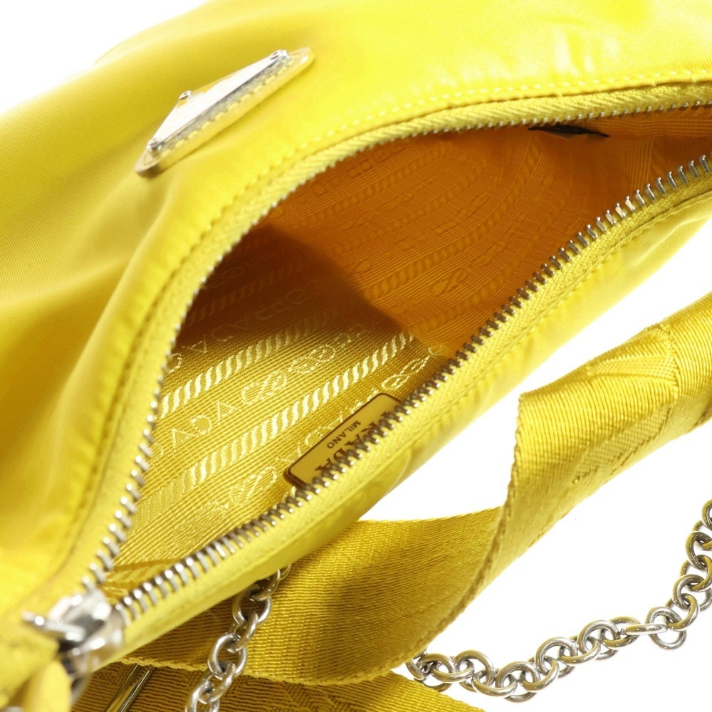 PRADA(プラダ) Re-Edition2005 Re-Nylon 1BH204 リナイロン トライアングルロゴ ショルダーバッグ イエロー