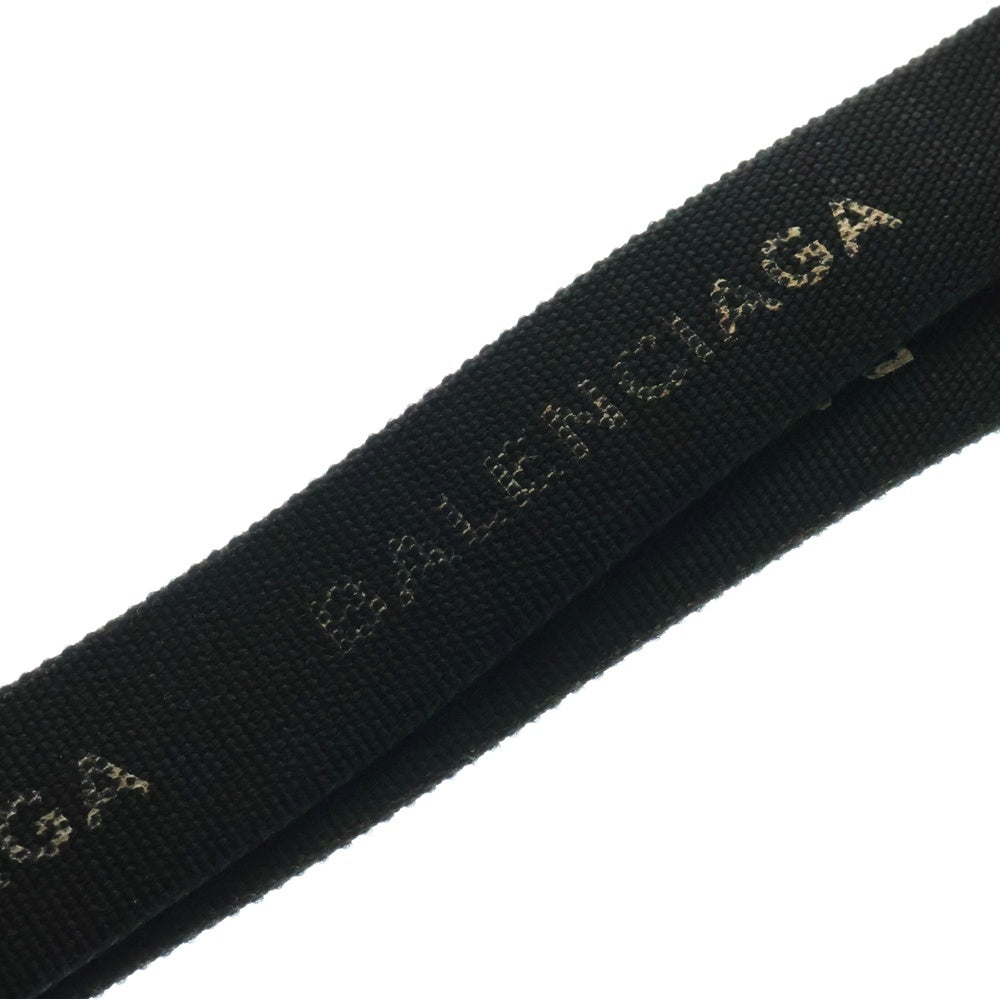 BALENCIAGA(バレンシアガ) ロゴプリント ネックストラップ ブラック