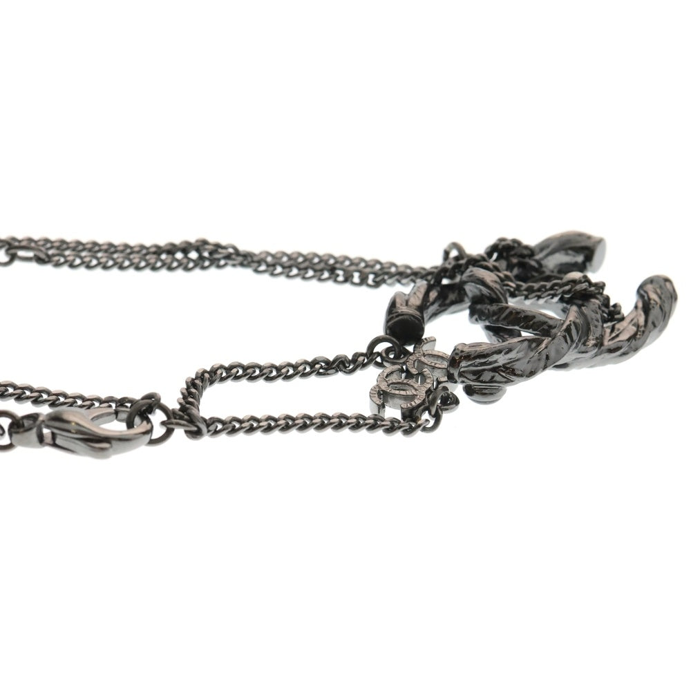 CHANEL(シャネル) Faux Pearl & Resin CC Pendant Necklace A11 A CCロゴ パール付き ペンダント ネックレス ブラック