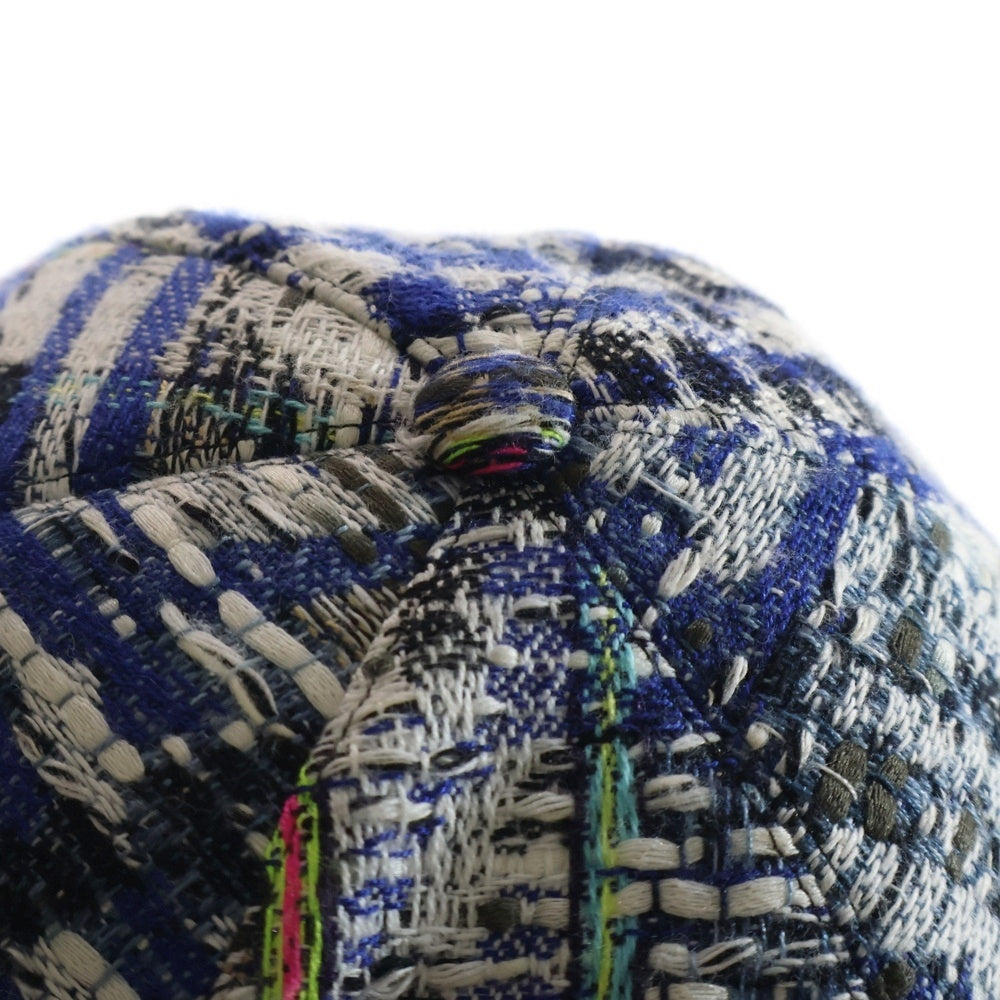 CHANEL(シャネル) Multicolor Textured Embellished Cap ツイードデザイン キャップ 帽子 マルチカラー