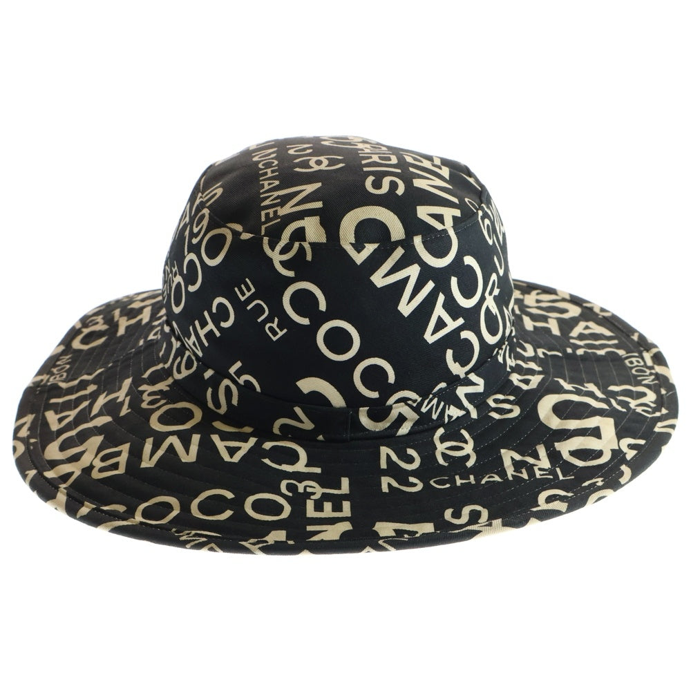 CHANEL(シャネル) バイシーライン ロゴデザイン バケットハット 帽子 ブラック