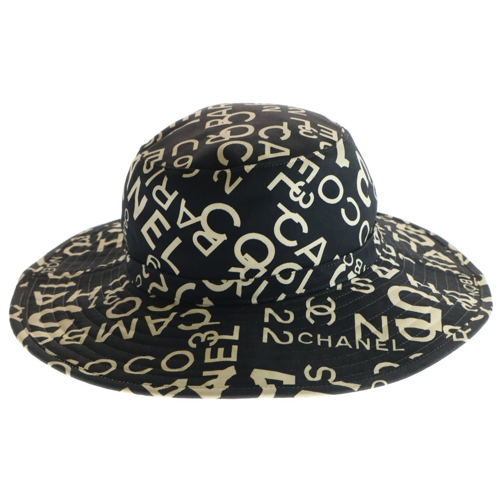 CHANEL(シャネル) バイシーライン ロゴデザイン バケットハット 帽子 ブラック