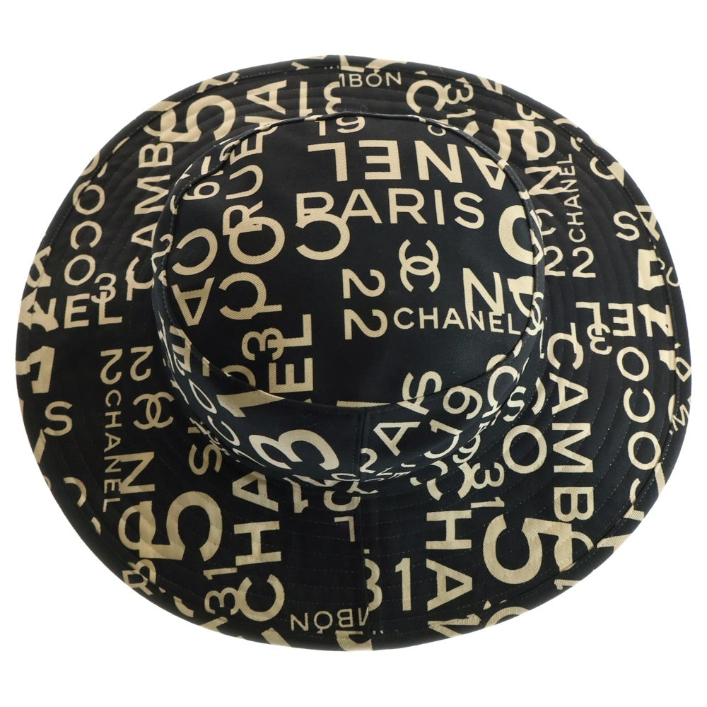 CHANEL(シャネル) バイシーライン ロゴデザイン バケットハット 帽子 ブラック